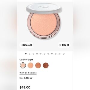 Natasha Denona HYGEN Skincare Infused Glow Beautifier Highlighter 01 Light Shade